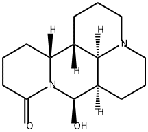 1H,5H,10H-Dipyrido[2,1-f:3',2',1'-ij][1,6]naphthyridin-10-one, dodecahydro-8-hydroxy-, (7aR,8R,13aR,13bS,13cR)- Structure