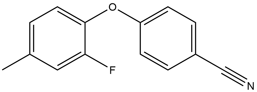 4-(2-Fluoro-4-methylphenoxy)benzonitrile Structure