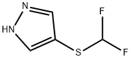 1H-Pyrazole, 4-[(difluoromethyl)thio]- 구조식 이미지