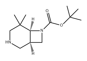 3,7-Diazabicyclo[4.2.0]octane-7-carboxylic acid, 5,5-dimethyl-, 1,1-dimethylethyl ester, (1R,6S)- Structure