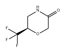 3-Morpholinone, 6-(trifluoromethyl)-, (6R)- Structure