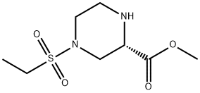 methyl (2S)-4-ethylsulfonylpiperazine-2-carboxylate - 95% Structure