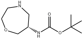 tert-butyl N-[(6S)-1,4-oxazepan-6-yl]carbamate Structure