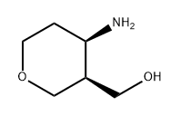 2H-Pyran-3-methanol, 4-aminotetrahydro-, (3S,4R)- Structure