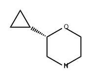 Morpholine, 2-cyclopropyl-, (2S)- Structure