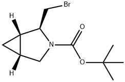 3-Azabicyclo[3.1.0]hexane-3-carboxylic acid, 2-(bromomethyl)-, 1,1-dimethylethyl ester, (1S,2S,5R)- Structure
