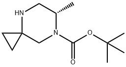 4,7-Diazaspiro[2.5]octane-7-carboxylic acid, 6-methyl-, 1,1-dimethylethyl ester, (6S)- Structure