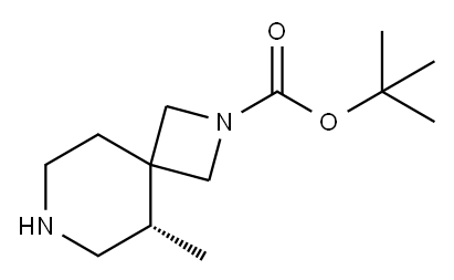 2,7-Diazaspiro[3.5]nonane-2-carboxylic acid, 5-methyl-, 1,1-dimethylethyl ester, (5S)- Structure