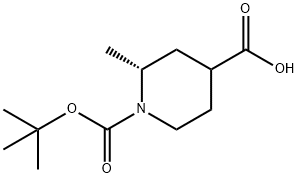 1,4-Piperidinedicarboxylic acid, 2-methyl-, 1-(1,1-dimethylethyl) ester, (2R)- Structure