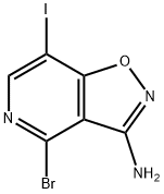 Isoxazolo[4,5-c]pyridin-3-amine, 4-bromo-7-iodo- Structure