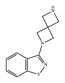 2,6-Diazaspiro[3.3]heptane, 2-(1,2-benzisothiazol-3-yl)- Structure