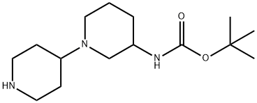 Carbamic acid, N-[1,4'-bipiperidin]-3-yl-, 1,1-dimethylethyl ester Structure