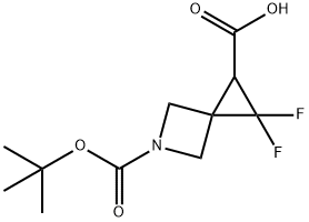 2,2-Difluoro-5-aza-spiro[2.3]hexane-1,5-dicarboxylic acid 5-tert-butyl ester Structure