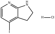 1H-Pyrrolo[2,3-b]pyridine, 2,3-dihydro-4-iodo-, hydrochloride (1:1) Structure