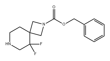 2,7-Diazaspiro[3.5]nonane-2-carboxylic acid, 5,5-difluoro-, phenylmethyl ester Structure
