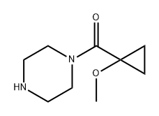 Methanone, (1-methoxycyclopropyl)-1-piperazinyl- Structure