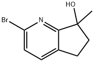 5H-Cyclopenta[b]pyridin-7-ol, 2-bromo-6,7-dihydro-7-methyl- Structure