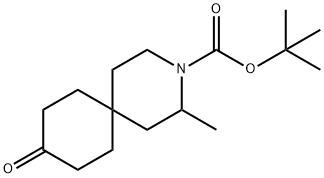3-Azaspiro[5.5]undecane-3-carboxylic acid, 2-methyl-9-oxo-, 1,1-dimethylethyl ester Structure
