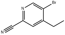 2-Pyridinecarbonitrile, 5-bromo-4-ethyl- Structure