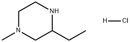 Piperazine, 3-ethyl-1-methyl-, hydrochloride (1:1) Structure