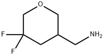 2H-Pyran-3-methanamine, 5,5-difluorotetrahydro- Structure