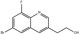 2-(6-bromo-8-fluoro-3-quinolyl)ethanol Structure