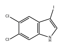 1H-Indole, 5,6-dichloro-3-iodo- Structure