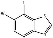 Benzothiazole, 6-bromo-7-fluoro- Structure