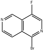 2,6-Naphthyridine, 1-bromo-4-fluoro- Structure