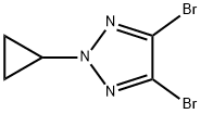 2H-1,2,3-Triazole, 4,5-dibromo-2-cyclopropyl- Structure