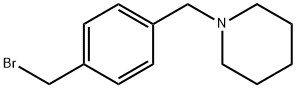 Piperidine, 1-[[4-(bromomethyl)phenyl]methyl]- Structure