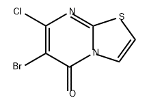 5H-Thiazolo[3,2-a]pyrimidin-5-one, 6-bromo-7-chloro- Structure