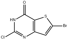 Thieno[3,2-d]pyrimidin-4(3H)-one, 6-bromo-2-chloro- Structure