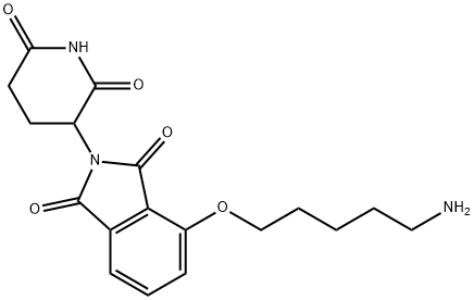 Thalidomide-O-C5-NH2 구조식 이미지