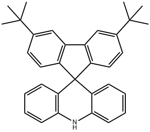 Spiro[acridine-9(10H),9'-[9H]fluorene], 3',6'-bis(1,1-dimethylethyl)- Structure