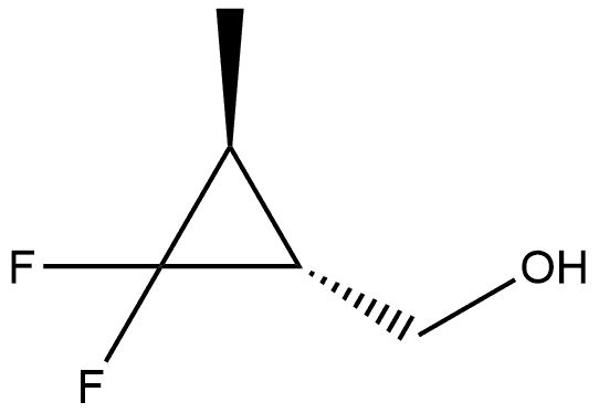 rel-(1R,3S)-2,2-Difluoro-3-methylcyclopropanemethanol 구조식 이미지