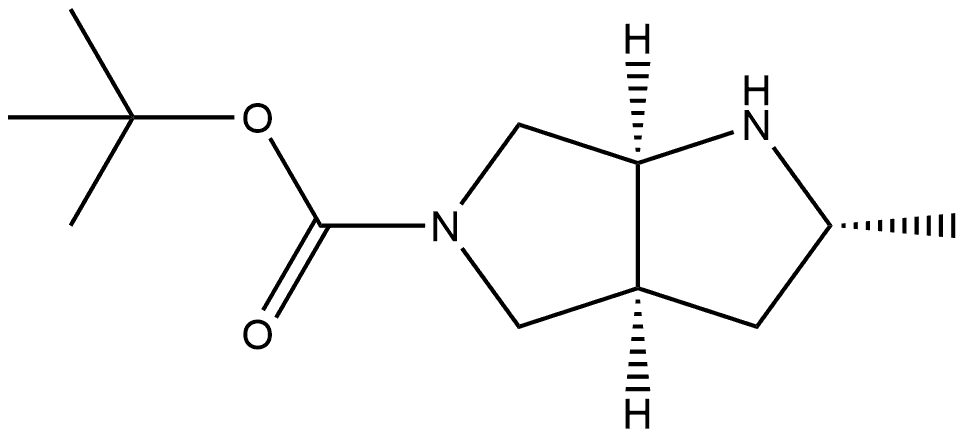 tert-butyl (2S,3aR,6aR)-2-methyl-octahydropyrrolo[3,4-b]pyrrole-5-carboxylate Structure