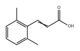 2-Propenoic acid, 3-(2,6-dimethylphenyl)- 구조식 이미지