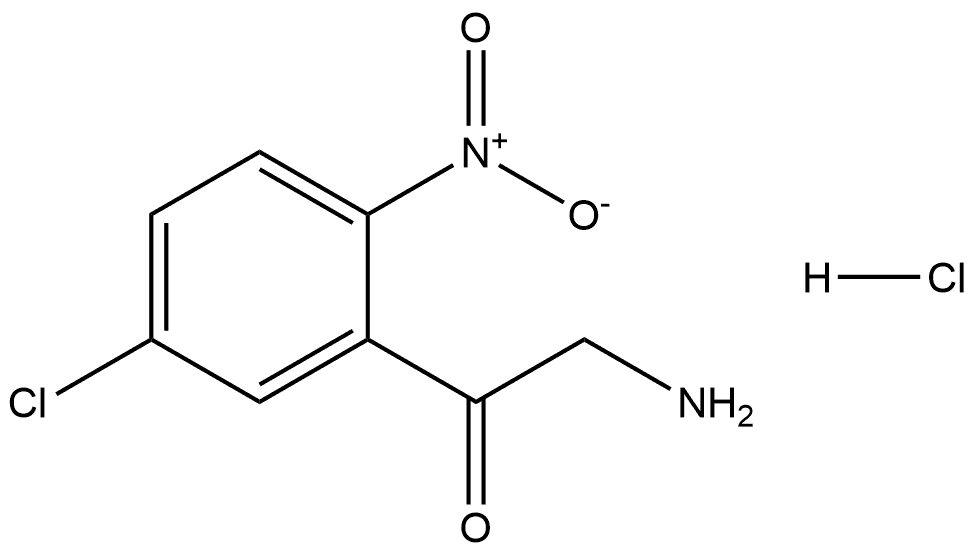 2-Amino-1-(5-chloro-2-nitrophenyl)ethanone Hydrochloride Structure