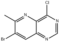 Pyrido[3,2-d]pyrimidine, 7-bromo-4-chloro-6-methyl- Structure