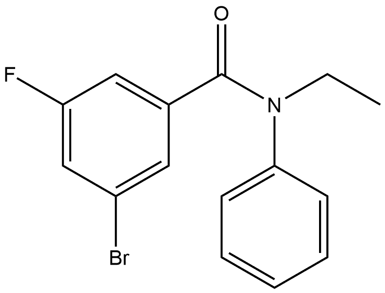 3-Bromo-N-ethyl-5-fluoro-N-phenylbenzamide 구조식 이미지