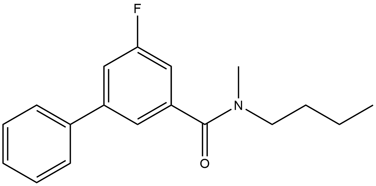 N-Butyl-5-fluoro-N-methyl[1,1'-biphenyl]-3-carboxamide Structure