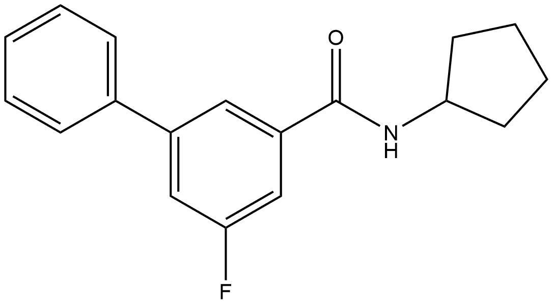 N-Cyclopentyl-5-fluoro[1,1'-biphenyl]-3-carboxamide Structure