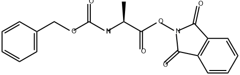 Alanine, N-[(phenylmethoxy)carbonyl]-, 1,3-dihydro-1,3-dioxo-2H-isoindol-2-yl ester Structure