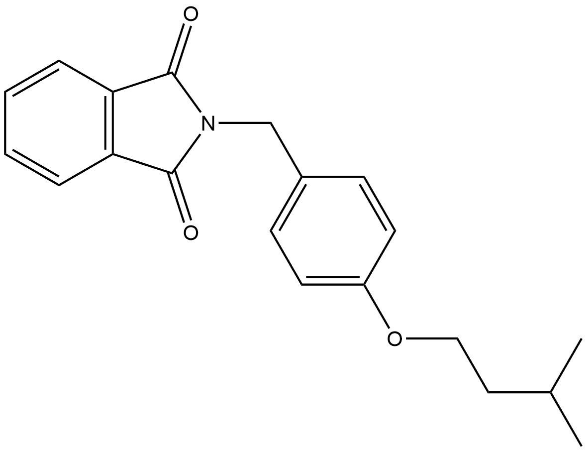 2-[[4-(3-Methylbutoxy)phenyl]methyl]-1H-isoindole-1,3(2H)-dione Structure