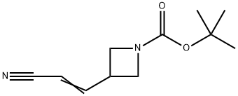 3-(2-Cyano-vinyl)-azetidine-1-carboxylic acid tert-butyl ester Structure