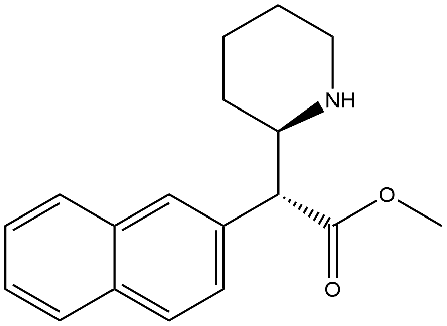 Methylnaphthidate hydrochloride, threo, racemic Structure