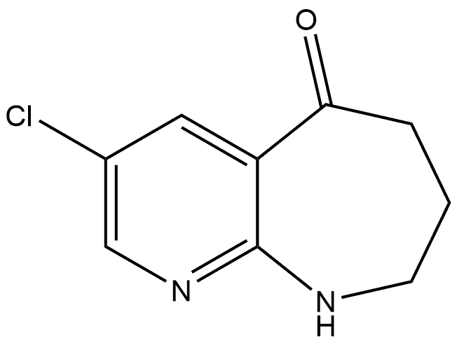 3-Chloro-6,7,8,9-tetrahydro-5H-pyrido[2,3-b]azepin-5-one Structure