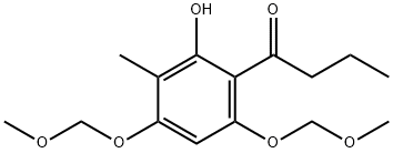 1-Butanone, 1-[2-hydroxy-4,6-bis(methoxymethoxy)-3-methylphenyl]- Structure