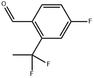 2-(1,1-Difluoroethyl)-4-fluorobenzaldehyde 구조식 이미지